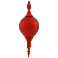 Vickerman 21" Red Shiny Matte Finial Ornament