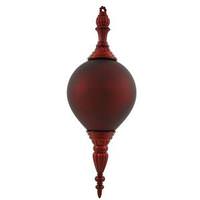 Vickerman 21" Burgundy Shiny Matte Finial Ornament