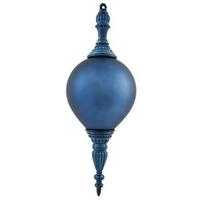 Vickerman 21" Sea Blue Shiny Matte Finial Ornament