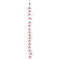 Vickerman 48 Light - 3.75' Red Jewel Beaded Micro LED Garland