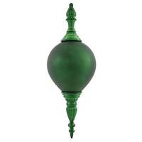 Vickerman 21" Emerald Shiny Matte Finial Ornament