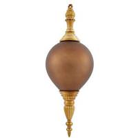 Vickerman 21" Mocha Shiny Matte Finial Ornaments