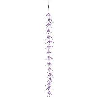Vickerman 48 Light - 3.75' Purple Jewel Beaded Micro LED Garland