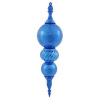 Vickerman 30" Blue Shiny Finial Ornament