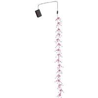 Vickerman 48 Light - 3.75' Pink Jewel Beaded Micro LED Garland