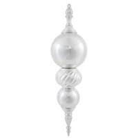 Vickerman 30" Silver Shiny Finial Ornament