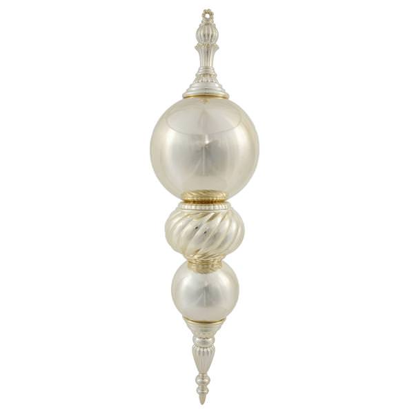 30" Gold Shiny Finial Ornament