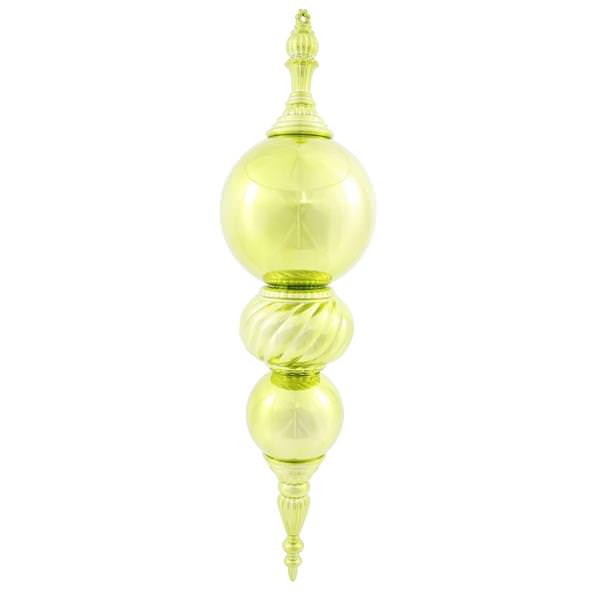 30" Lime Shiny Finial Ornament