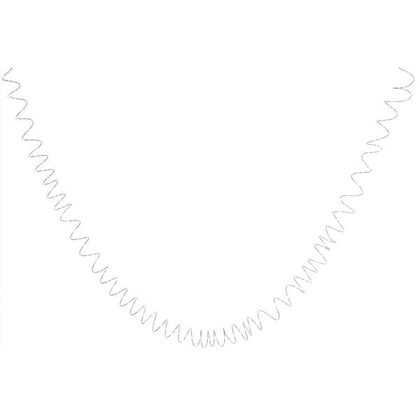 19.5' 60 Light Pure White Micro LED String with 4" Spacing