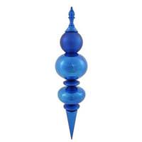 Vickerman 36" Blue Shiny Matte Finial Ornament