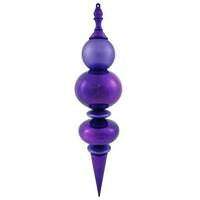 Vickerman 36" Purple Shiny Matte Finial Ornament