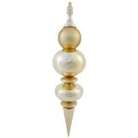 Vickerman 36" Gold Shiny Matte Finial Ornament