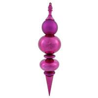 Vickerman 36" Magenta Matte/Shiny Hanging Finial Ornament