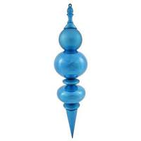 Vickerman 36" Turquoise Shiny Matte Finial Ornament