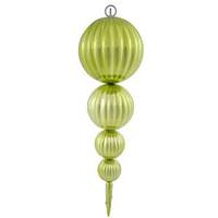 Vickerman 26" Lime Shiny Ball Finial Ornament