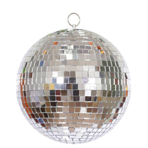 300mm Silver Mirror Disco Ball with Metal Hanger