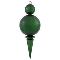 Vickerman 26" Emerald Matte Gloss Ball Finial Ornament