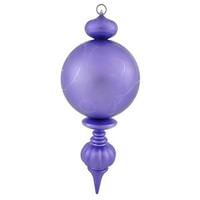 Vickerman 21" Purple Matte/Gloss Hanging Ball Finial Ornament