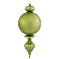 Vickerman 21" Lime Matte Gloss Ball Finial Ornament