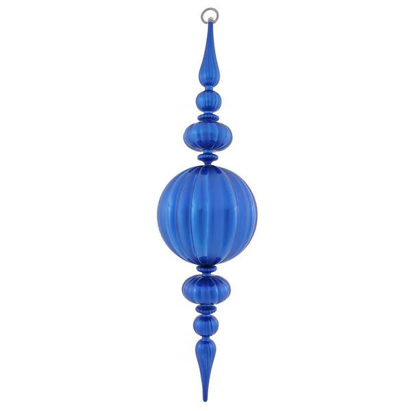 31" Blue Matte Gloss Finial Ornament