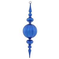 Vickerman 31" Blue Matte Gloss Finial Ornament