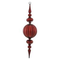 Vickerman 31" Burgundy Matte Gloss Finial Ornament
