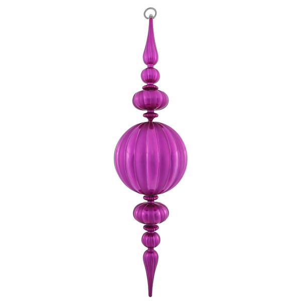 31" Magenta Matte Gloss Finial Ornament