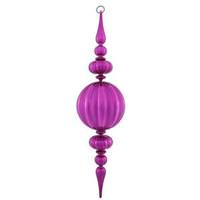 Vickerman 31" Magenta Matte Gloss Finial Ornament