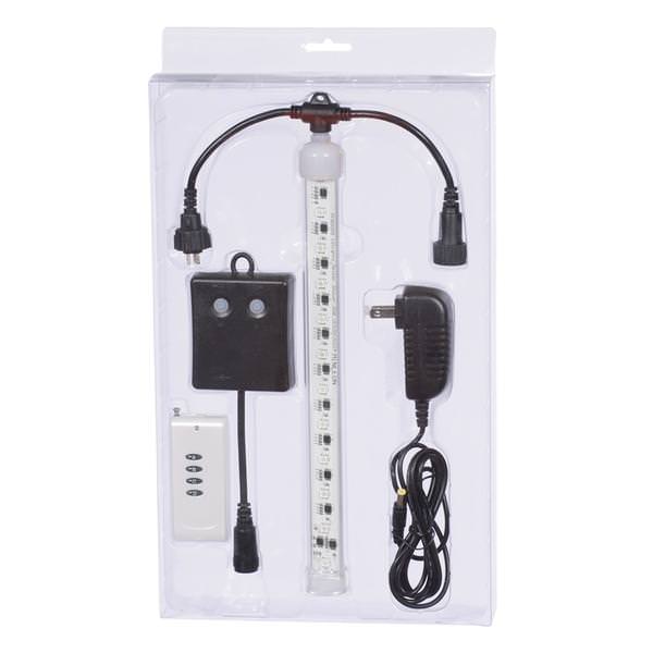 12" Icicle T8 Multi-Color Black Wire LED Controller