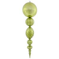 Vickerman 40" Lime Shiny Matte Ball Finial Ornament