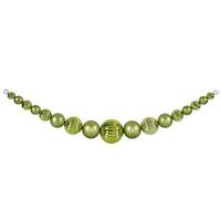 Vickerman 6' Lime Shiny Matte Ball Garland Ornament