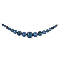 Vickerman 6' Sea Blue Shiny Matte Ball Garland