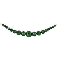Vickerman 6' Emerald Shiny Matte Ball Garland Ornament