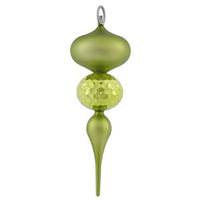 Vickerman 11" Lime Shiny Matte Ball Finial Ornament