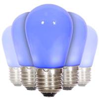 Vickerman 1.3 watt 130 volt S14 Medium Screw Base Blue Ceramic LED (5 Pack)
