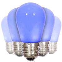 View 1.3 watt 130 volt S14 Medium Screw Base Blue Ceramic LED (5 Pack)