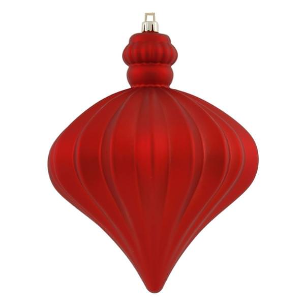 5.5" Red Shiny Matte Onion Ornament
