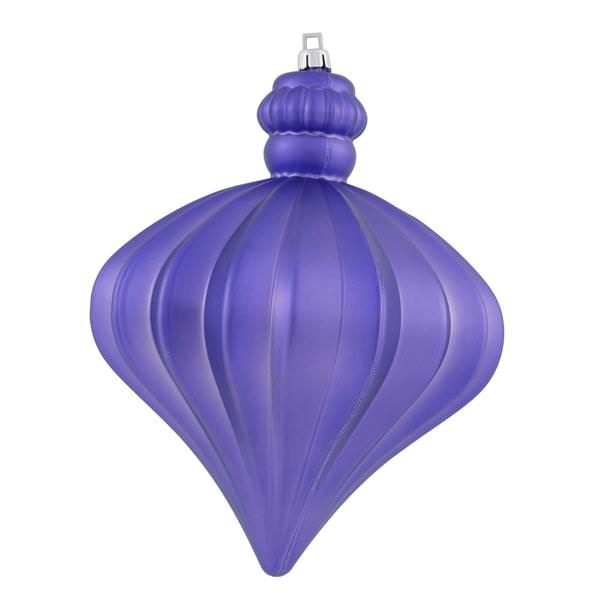 5.5" Purple Shiny Matte Onion Ornament