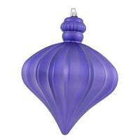 Vickerman 5.5" Purple Shiny Matte Onion Ornament