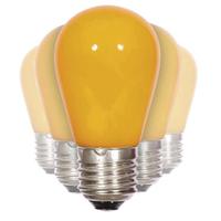 View 1.3 watt 130 volt S14 Medium Screw Base Yellow Ceramic LED (5 Pack)
