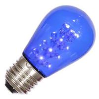 Vickerman S14 Medium Screw Base Blue Transparent LED