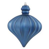 Vickerman 5.5" Sea Blue Shiny Matte Onion Ornament