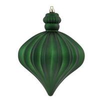 Vickerman 5.5" Emerald Shiny Matte Onion Ornament