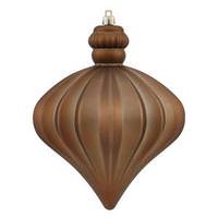 Vickerman 5.5" Mocha Shiny Matte Onion Ornament