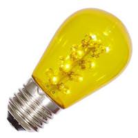 Vickerman S14 Medium Screw Base Yellow Transparent LED