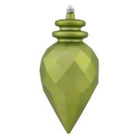 Vickerman 9.5" Lime Shiny Matte Faceted Finial Ornament