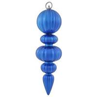 Vickerman 13.5" Blue Matte Ball Finial Ornament