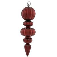 Vickerman 13.5" Burgundy Matte Ball Finial Ornament