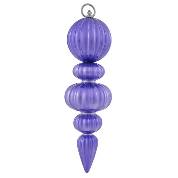 13.5" Purple Matte Ball Finial Ornament