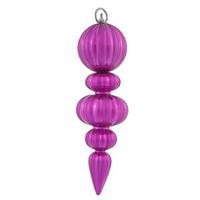 Vickerman 13.5" Magenta Matte Ball Finial Ornament